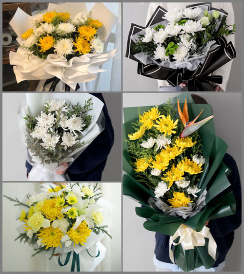 贵州贵阳开阳县永温镇白事花束代送